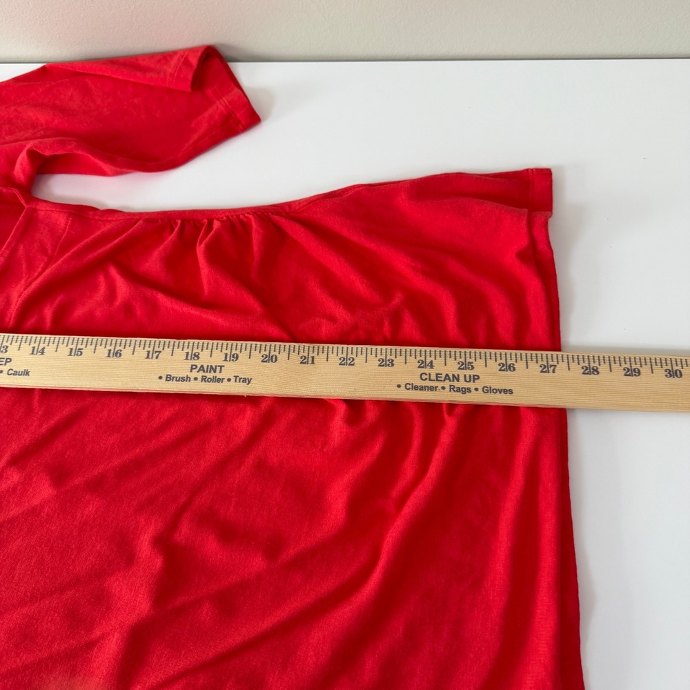 Soft Surroundings (2) Faux Wrap 3X Pima Cotton Modal Ruched 3/4 Sleeve Tops - Picture 10 of 12